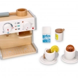 Spielset aus Holz: Kaffeemaschine und Teekocher