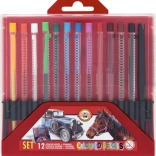 Mechanische Buntstifte KOH-I-NOOR 12 Stk – rotes Etui