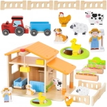 VIGA Holzbauernhof mit Haus und Traktor