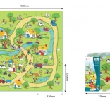 Schaumstoff-Puzzlematte Landleben, 9 Teile, EVA, ab 10 Monaten