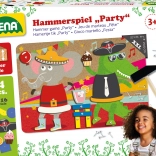 Hammer-Spiel aus buntem Kork für Kinder