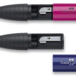 Anspitzer mit Radiergummi FABER-CASTELL, Farbmix