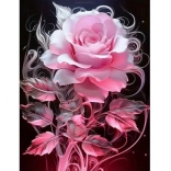 Diamantmosaik Rosa Blumen