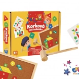Kork-Klopfspiel aus Holz mit Zubehör in der Box