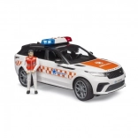 Rettungsfahrzeug Range Rover Velar mit Fahrer und Rettungsfigur