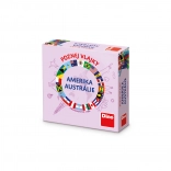 Dino Reisespiel Erkenne die Flaggen - Amerika und Australien