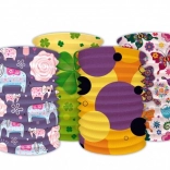 Papierlaterne Zylinder für Karneval