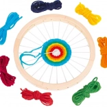 Runder hölzerner Webrahmen Goki