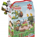 Bauernhof-Puzzle 30 Teile 29 × 18 cm