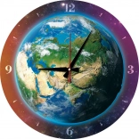 Puzzle-Uhr Welt 570 Teile mit Rahmen