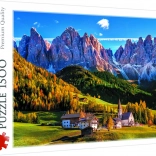 Puzzle Val di Funes, Dolomiten – 1500 Teile Trefl