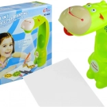 Kinder-Projektor Giraffe zum Zeichnen mit Heft und Wasser-Filzstiften