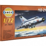 Realistisches Modell des Flugzeugs MiG-21R im Maßstab 1:72