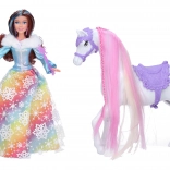 Prinzessin-Puppe mit Pferd und Zubehör 29 cm