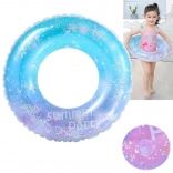 Aufblasbarer Kinder-Schwimmring mit glitzerndem Konfetti 80 cm