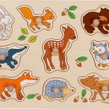 Holzpuzzle Waldtiere