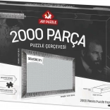 Silberner Puzzle-Rahmen 96x68 cm