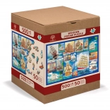 Holz Puzzle Segelboot 2in1 505 Teile von Wooden City