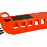 Plast-Schlitten Kamzík mit Zugriemen 85 × 41 cm – Orange