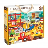 Bodenpuzzle Baustelle für Kinder ab 3 Jahren
