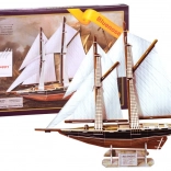 3D-Puzzle Segelschiff BLUENOSE – Holzmodell des Schiffs