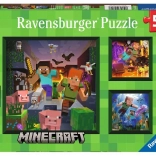 Puzzle Ravensburger Minecraft Biome 3x49 Stk.