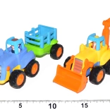 Traktor oder Bagger mit Schwungradantrieb, 16 cm