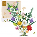 Konstruktions-Bausatz – dekorativer Blumenstrauß, 836 Teile