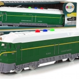 Zug mit Reibungsantrieb 1:32 Grün mit Geräuschen und Lichtern