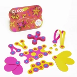 clixo crew pink & yellow magnetisches Konstruktionsset 30 Stück