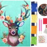 5D Diamantmalerei – Hirsch 30 × 40 cm