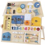 Sensorisches Brett für Kinder Häuschen