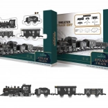 Rauchende Zug-Garnitur mit Effekten und verstellbarer Strecke 135 × 75 cm