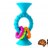 Rassel und Beißring pipSquigz Loops blau