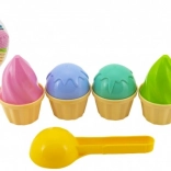 Set aus Eis-Sandförmchen