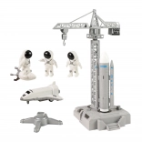 Weltraum-Set mit Kran und Startrampe