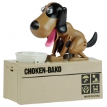 Hunde-Spardose braun