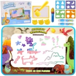 magische Wasser-Malunterlage XXL 100 × 80 cm mit Stempeln und Zahlen