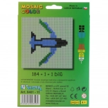 Konstruktionsset Mosaic Color 2in1 – Hubschrauber und Flugzeug, 186 Teile