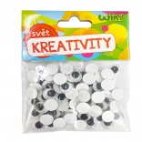 Wackelaugen 12 mm, 80 Stk.