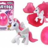 Magisches knisterndes Ei Einhorn rosa 6 cm