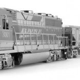 METAL EARTH 3D‑Puzzle Güterlokomotive mit 4 Waggons (Deluxe‑Set)