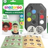 SNAZAROO Set mit 8 Gesichtsfarben – Drachen und Dinosaurier