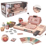 Woopie Kinderkasse mit Scanner, Waage und Mikrofon + 25 Zubehörteile