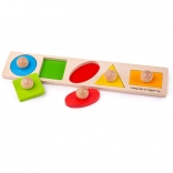 Holzpuzzles mit Formen zum Einlegen Bigjigs Baby