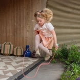 Springseil mit Holzgriff rosa