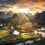 Puzzle 2000 Teile Chinesische Landschaft