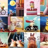 Puzzle Lustige Kaninchen 1000 Teile