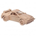 Holz-3D-Puzzle Sportwagen Ferrari – großes Modell