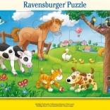 Puzzle 15 Teile – Liebhaber niedlicher Tiere RAVENSBURGER